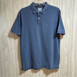 American Eagle Blue Short Sleeve Polo Size Large